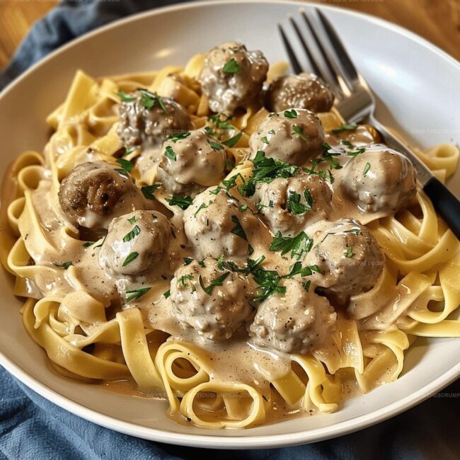 How to Create Creamy Meatball Stroganoff