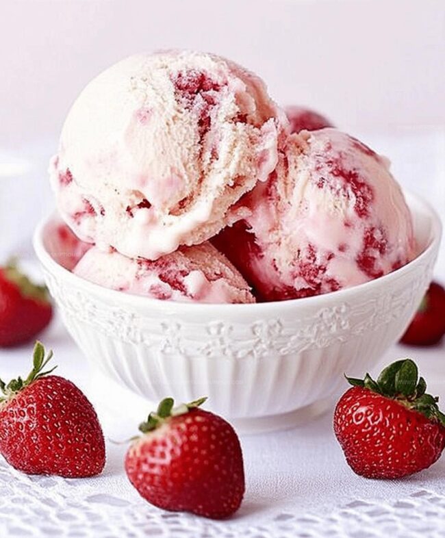 Why This Strawberry Vanilla Bean Ice Cream