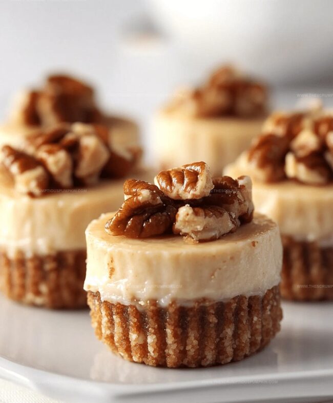 How to Make Mini Pecan Pie Cheesecakes