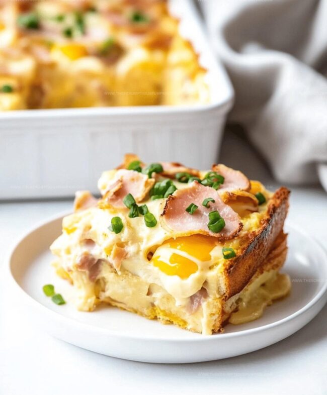 Steps To A Creamy Eggs Benedict Casserole