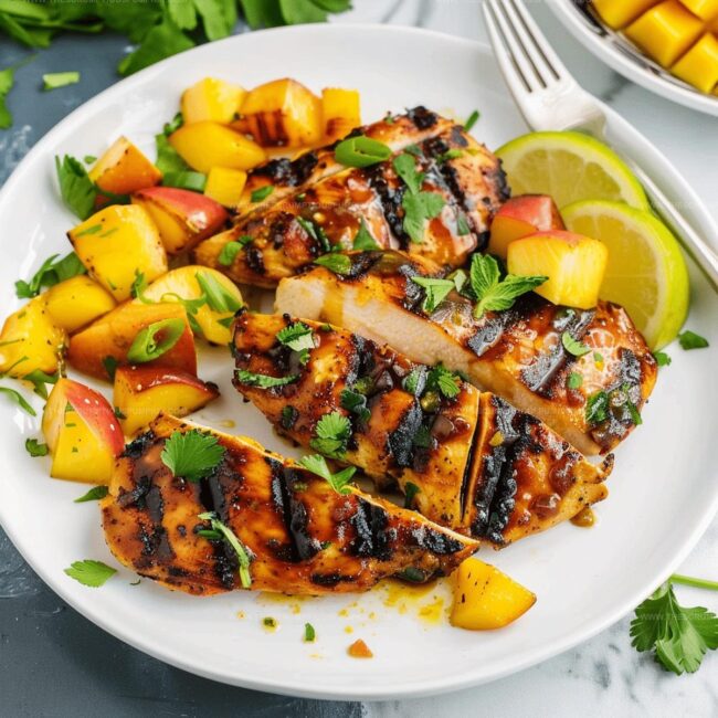 Grilling Steps for Sweet Mango Chicken