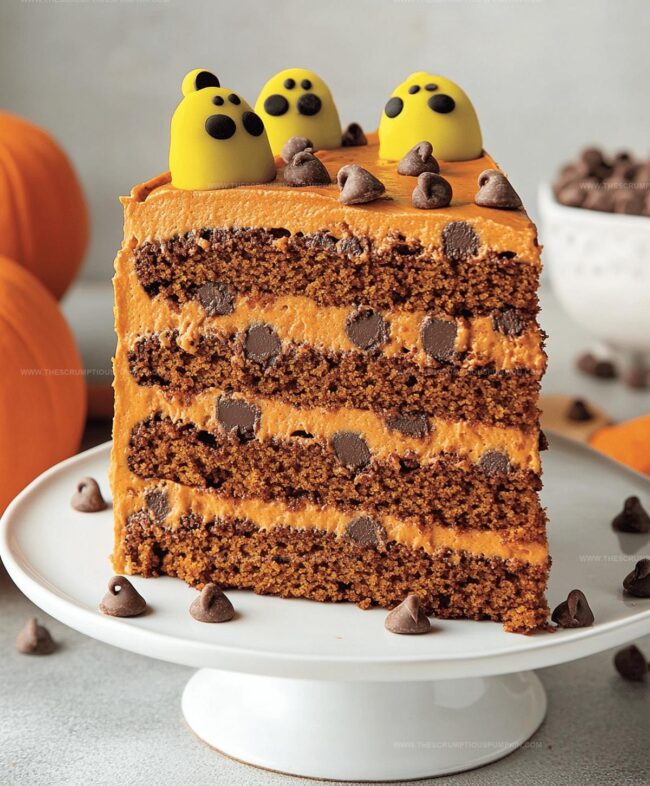 How to Make Pumpkin Chocolate Chip Layer Cake