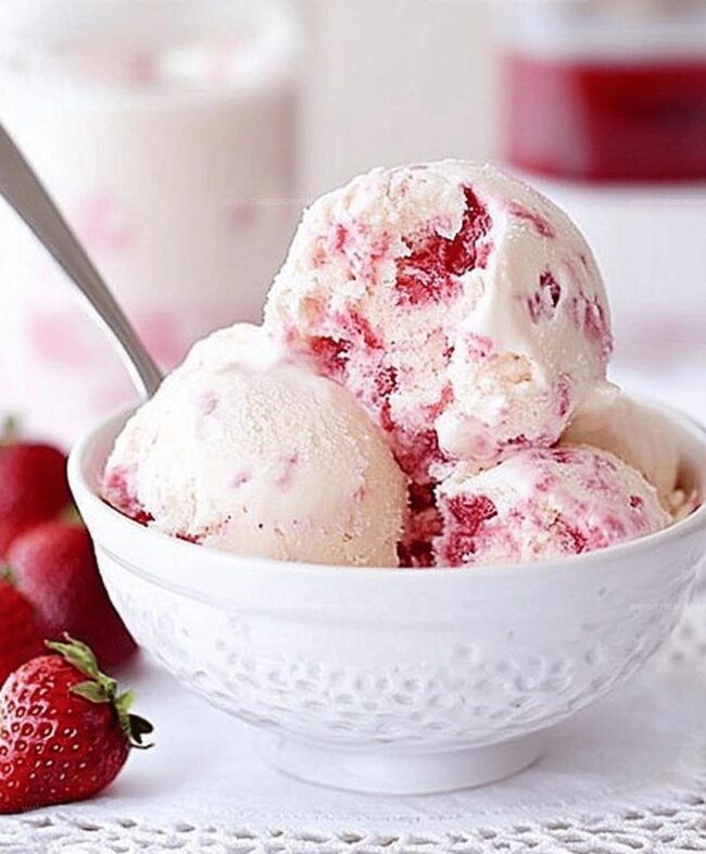 How to Make Strawberry Vanilla Bean Ice Cream