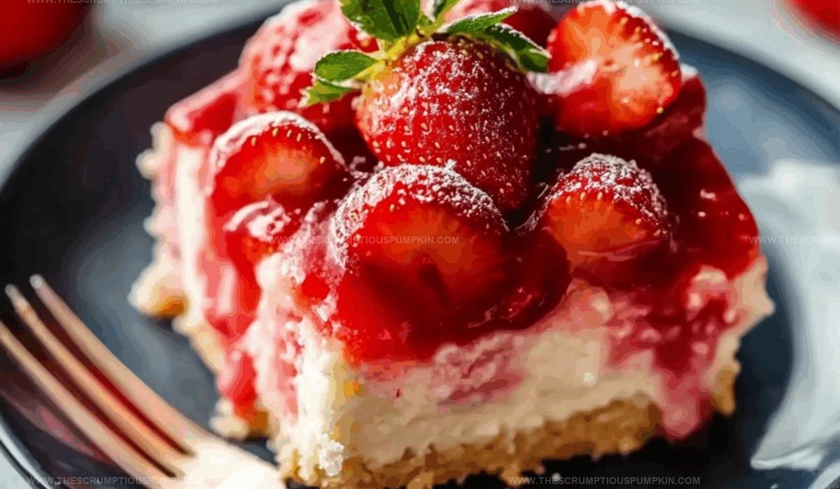 Jammy Strawberry Cheesecake Dump Cake Recipe