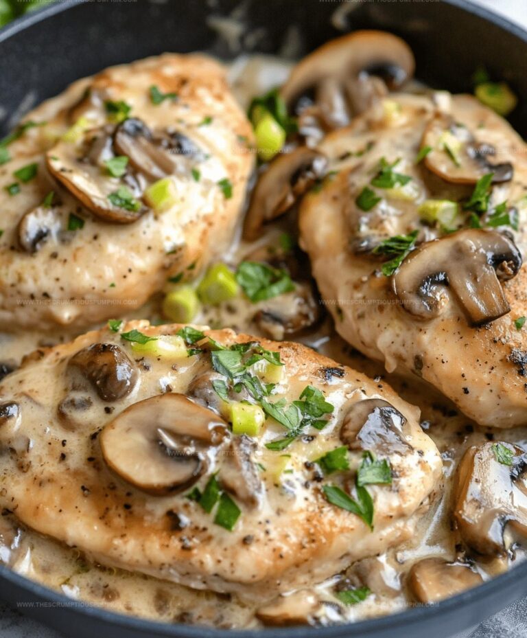Mushroom Asiago Chicken Recipe