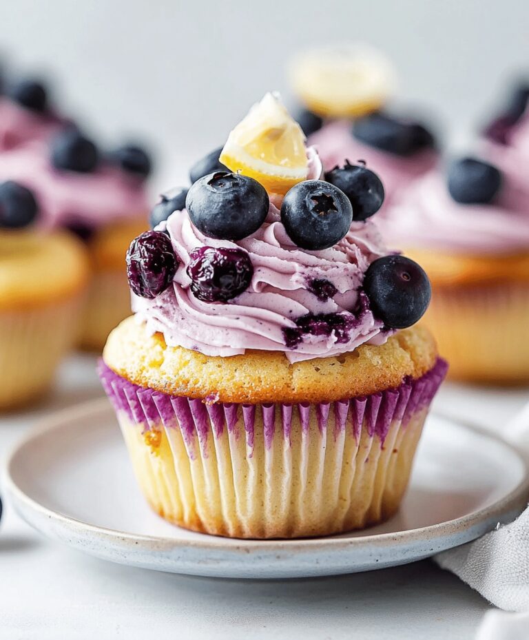 Lemon Blueberry Cupcakes Recipe