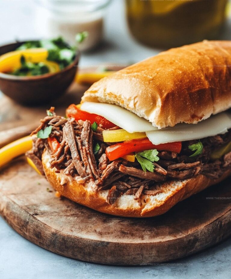 Slow Cooker Italian Beef Sandwiches Recipe