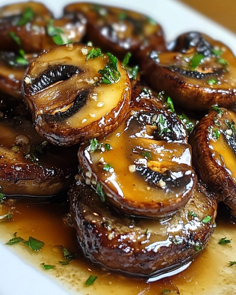 Steakhouse Garlic Butter Mushrooms Recipe