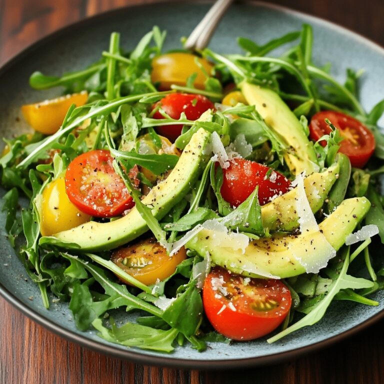 Tomato Avocado And Arugula Salad Recipe