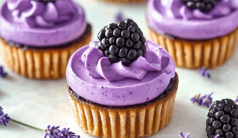 Mini Blackberry Lavender Cheesecakes Recipe