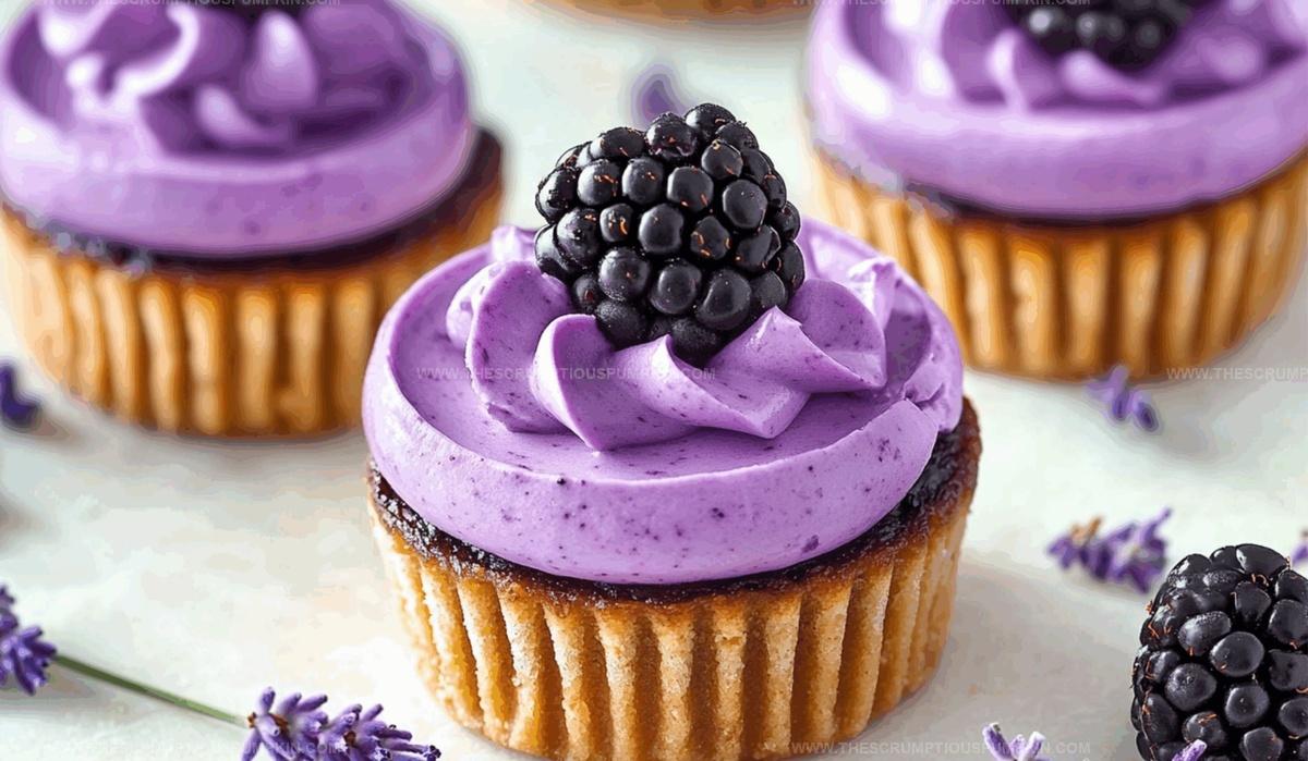 Mini Blackberry Lavender Cheesecakes Recipe