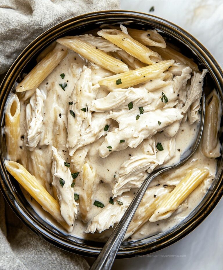 Crockpot Chicken Alfredo Pasta Recipe