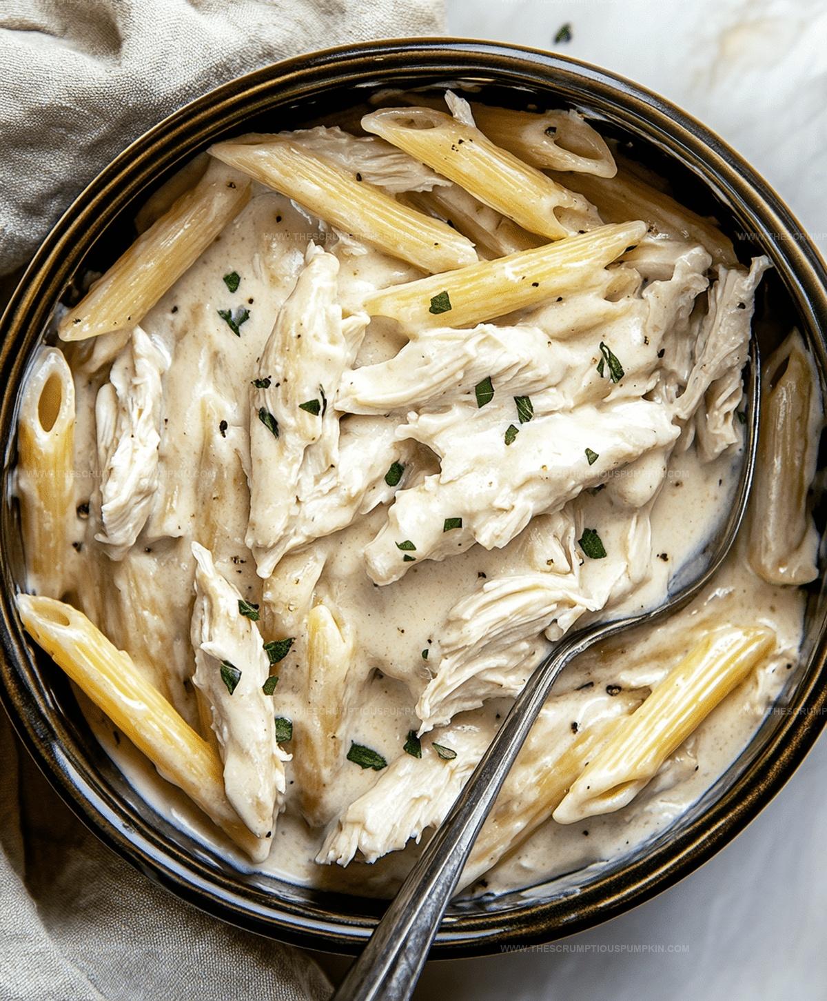 Crockpot Chicken Alfredo Pasta Recipe