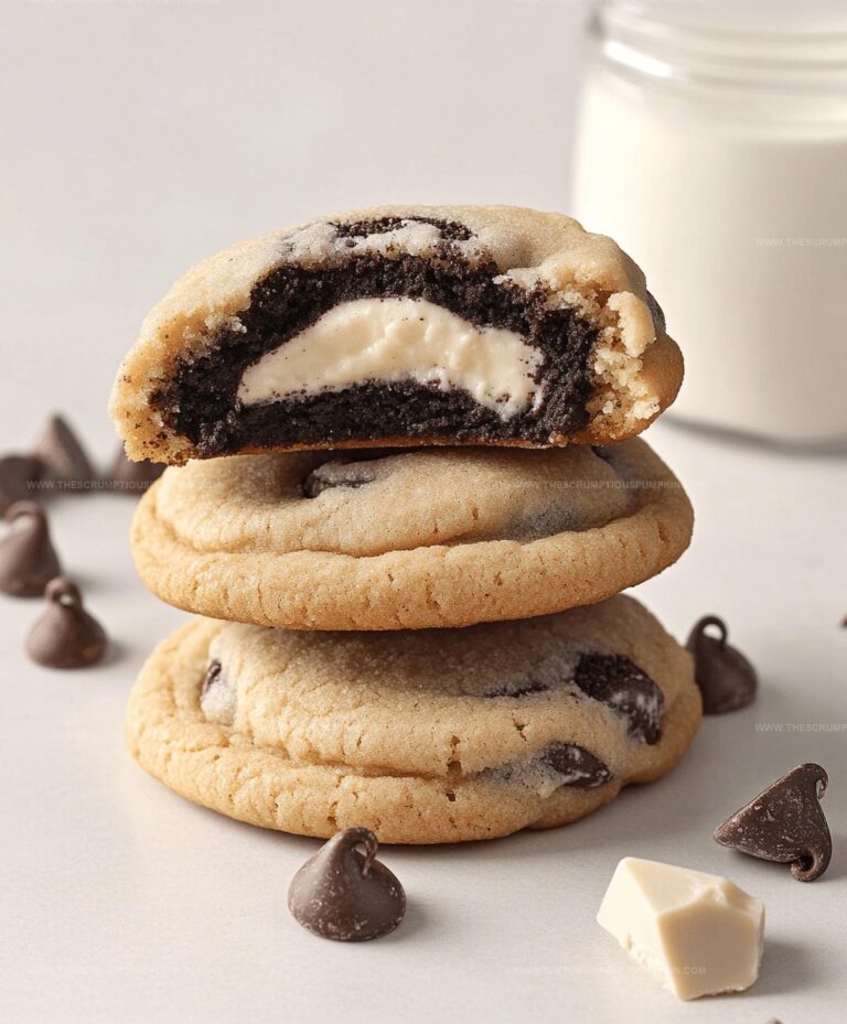 Oreo Stuffed Chocolate Chip Cookies Recipe