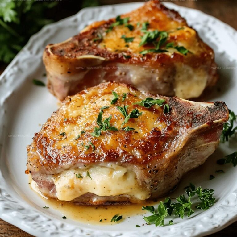 Hefty Pork Chops Stuffed With Smoked Gouda And Bacon Recipe