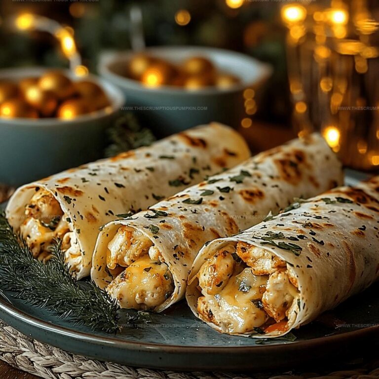 Four-Cheese Garlic Chicken Wraps Recipe
