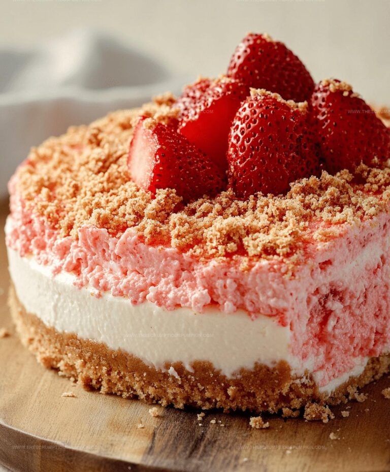 Strawberry Crunch Cheesecake Recipe