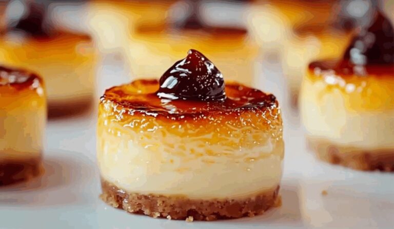 Petite Mini Creme Brulee Cheesecakes Recipe