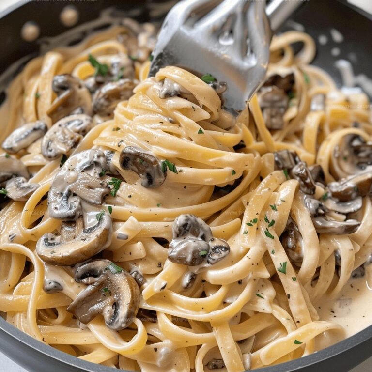 Pasta with Mushrooms and Cream Recipe