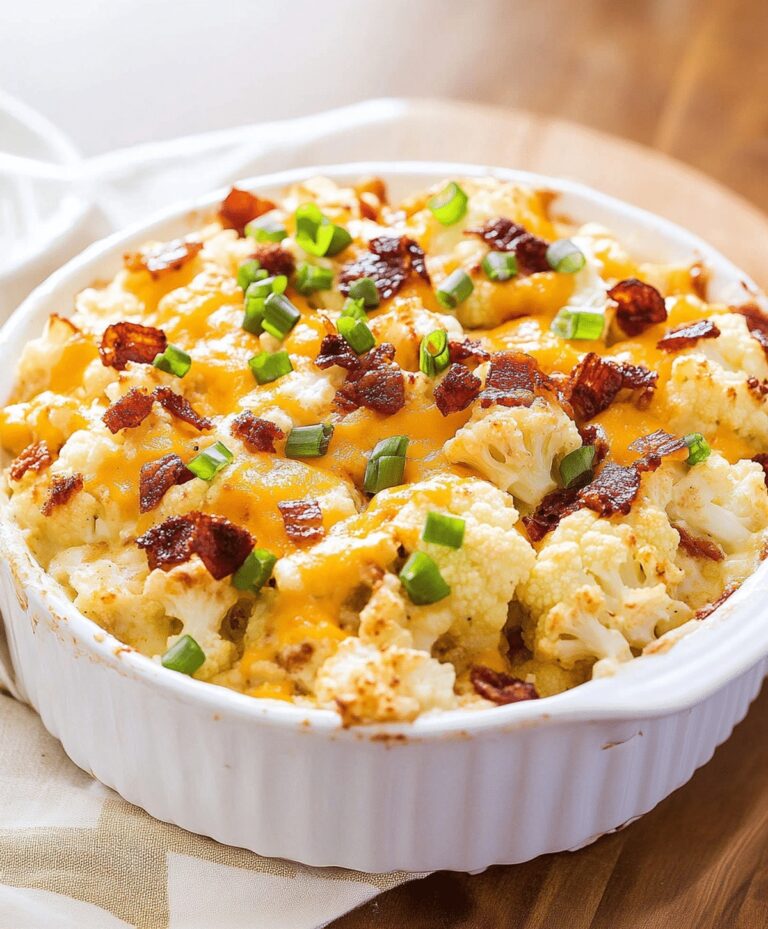 Loaded Cauliflower Casserole Recipe