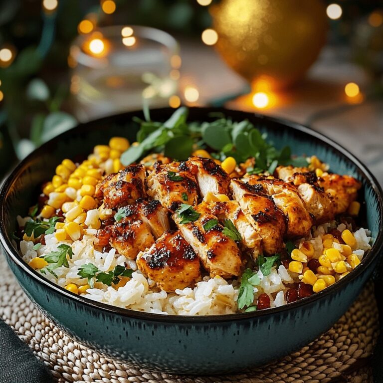 Peppy Street Corn Chicken Rice Bowl Recipe