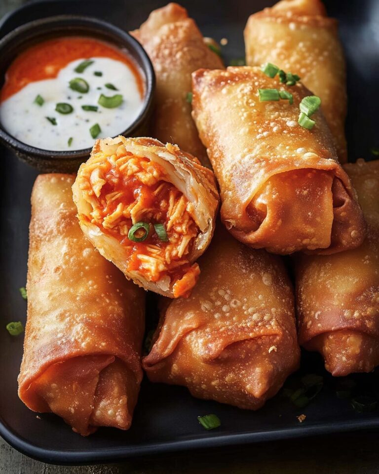 Buffalo Chicken Egg Rolls Recipe