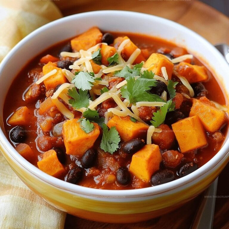 Sweet Potato Black Bean Chili Recipe
