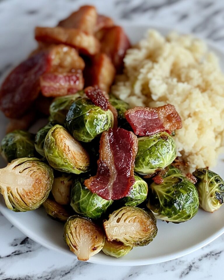 Spicy-Sweet Brussels Sprouts with Crispy Bacon Recipe