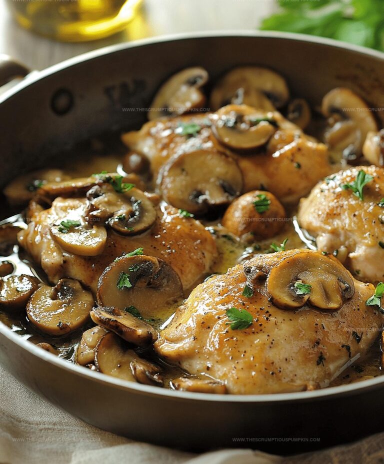 Skillet Chicken And Mushroom Wine Sauce Recipe