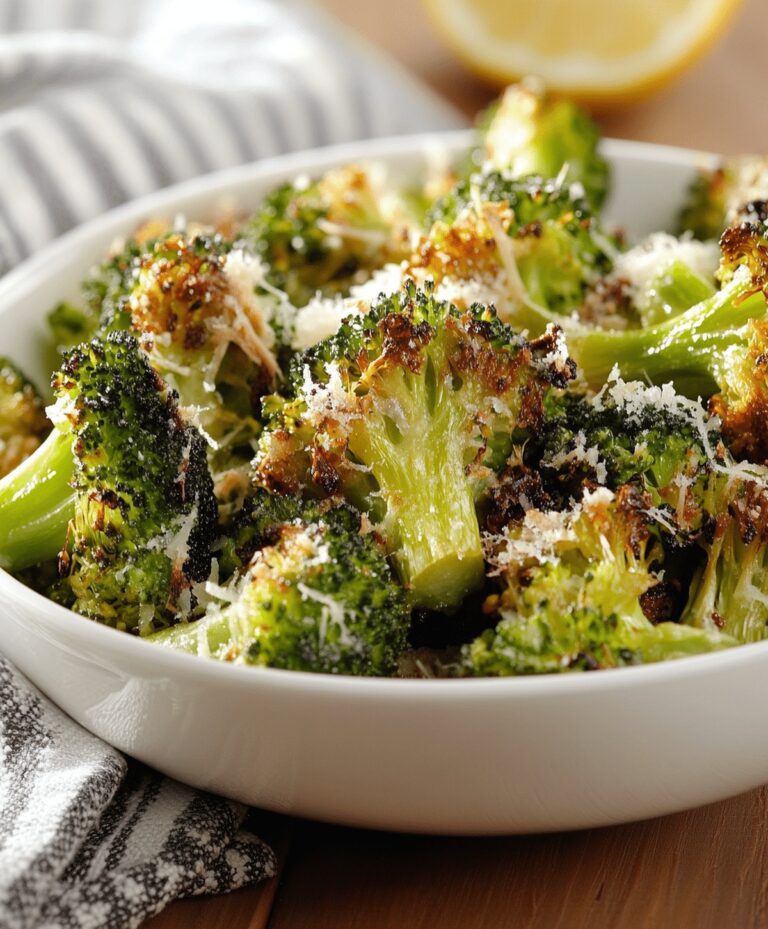 Garlic Parmesan Roasted Broccoli Recipe