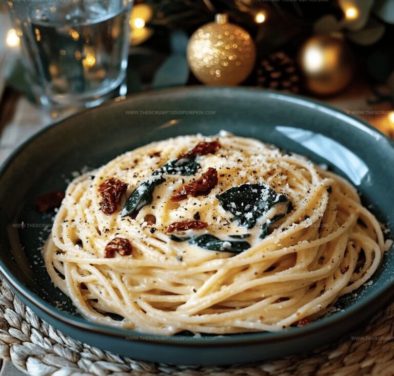 Spaghetti & Spinach With Sun-Dried Tomato Cream Sauce Recipe