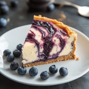 Blueberry Swirl Cheesecake Recipe