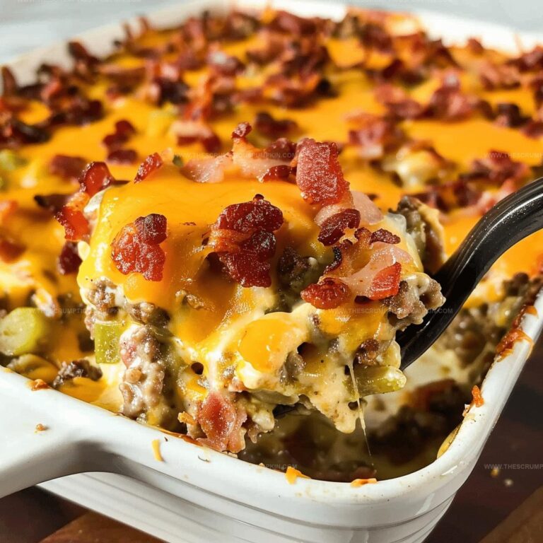 Low-Carb Bacon Cheeseburger Casserole Recipe