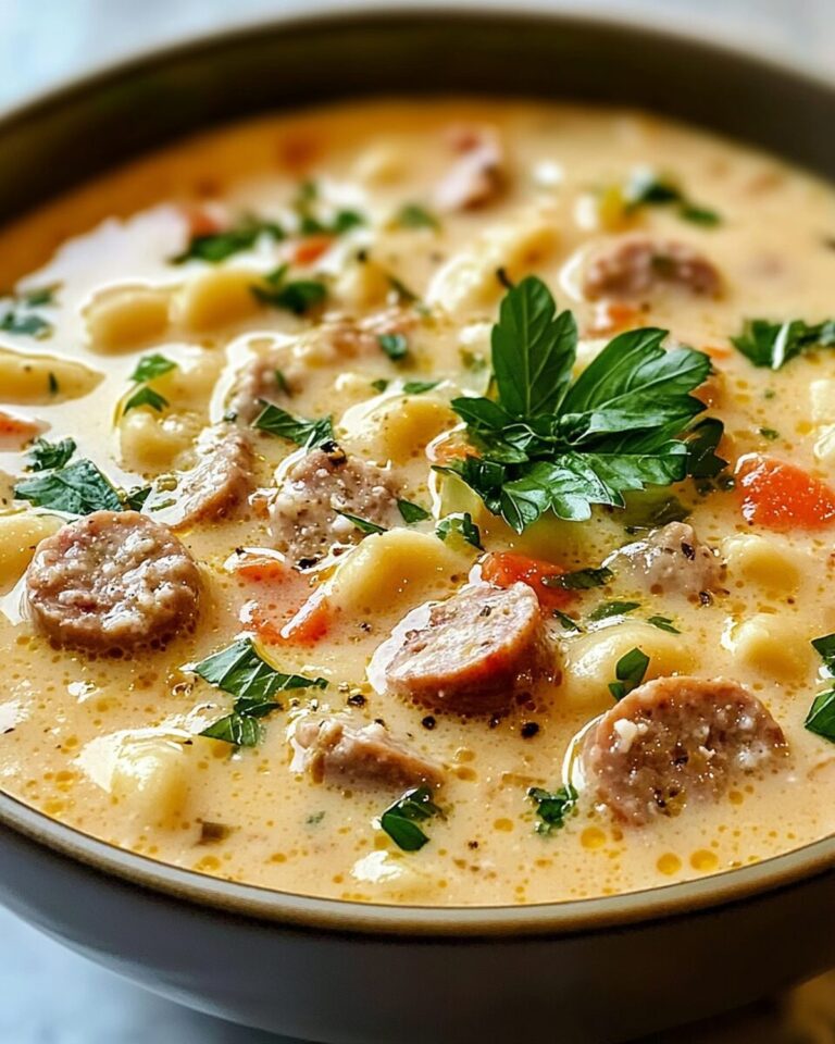 Luscious Italian Sausage Soup with Parmesan Bliss Recipe
