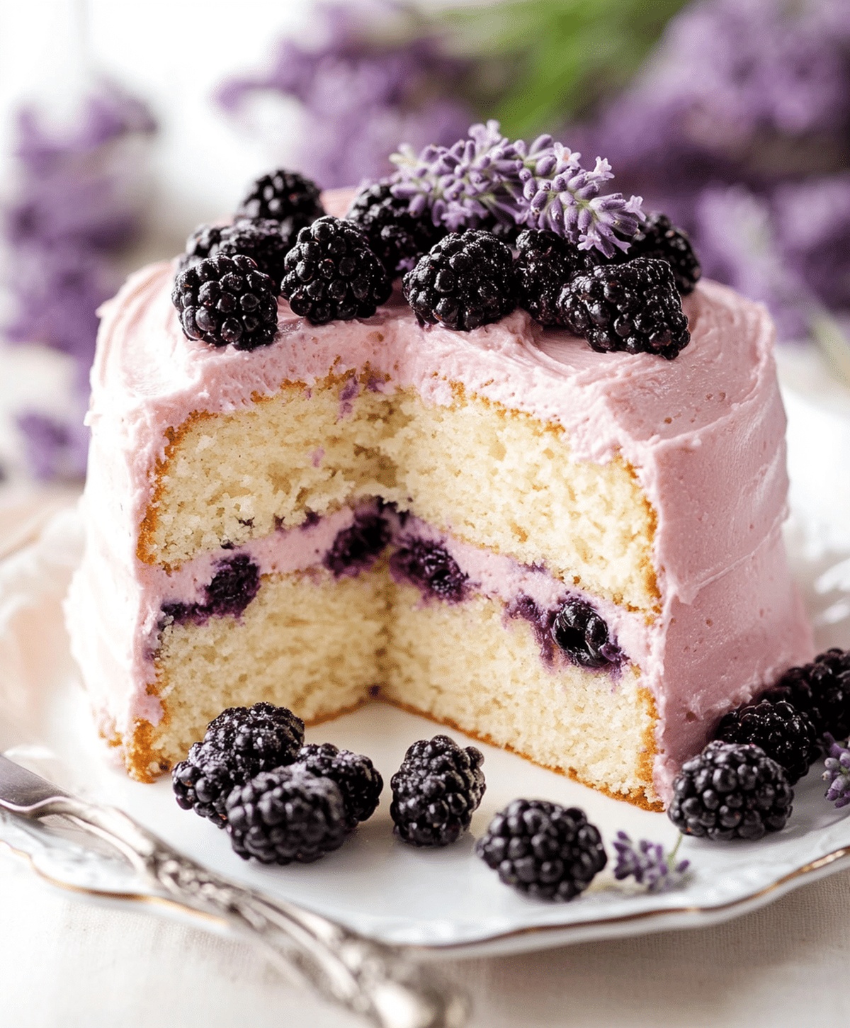 Blackberry Lavender Cake Recipe