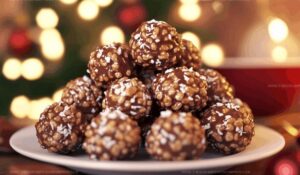 Christmas Chocolate Rice Krispie Balls Recipe