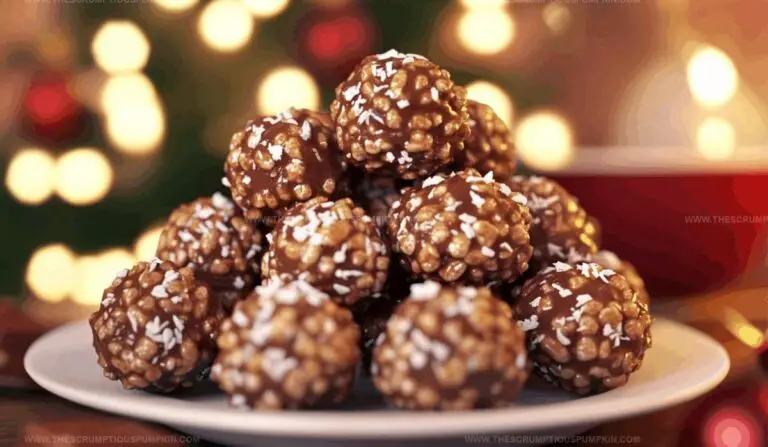 Christmas Chocolate Rice Krispie Balls Recipe
