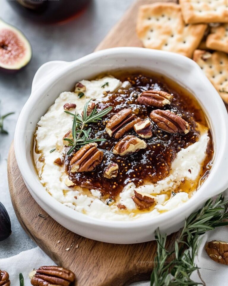 Goat Cheese Spread with Fig Jam and Pecans Recipe