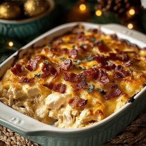 Savory Chicken Bacon Ranch Casserole Recipe