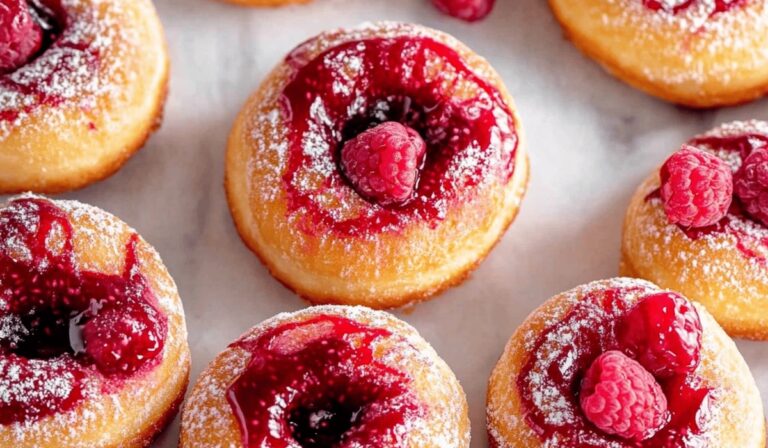 Baked Raspberry Donuts Recipe