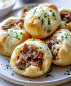 Garlic Parmesan Bacon Cheeseburger Bombs Recipe