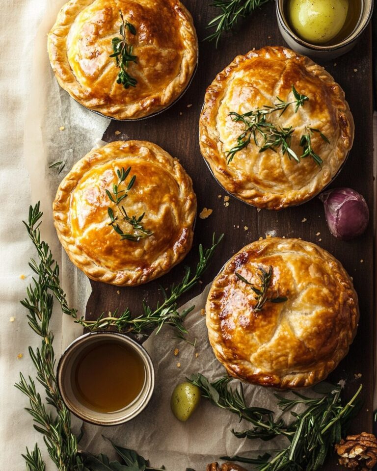 Buttery, Flaky Mini Lamb Pies with Rosemary Recipe