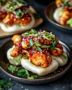 Crispy Korean Chicken in Fluffy Bao Buns Recipe