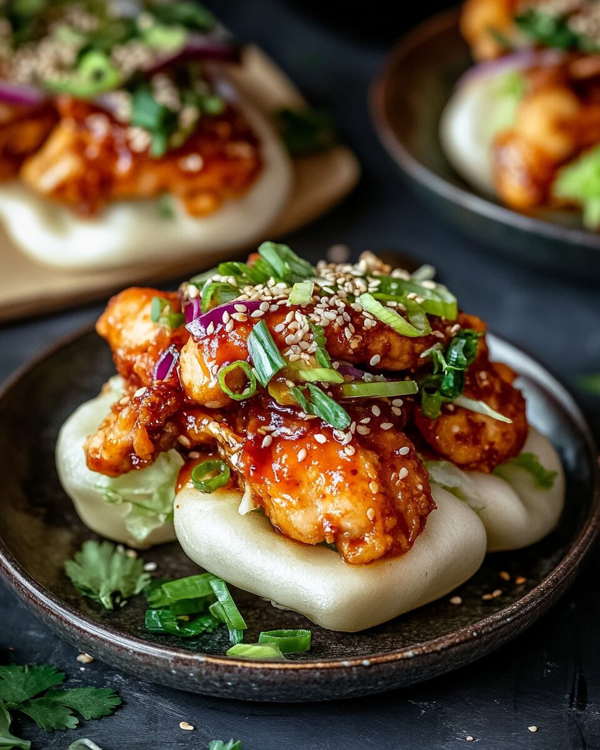 Crispy Korean Chicken in Fluffy Bao Buns Recipe