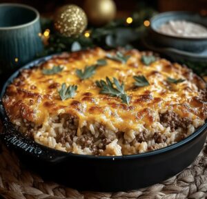 Lava Cheesy Ground Beef And Rice Casserole Recipe