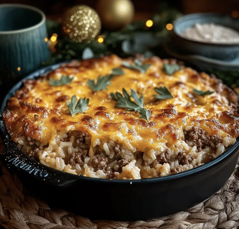Lava Cheesy Ground Beef And Rice Casserole Recipe