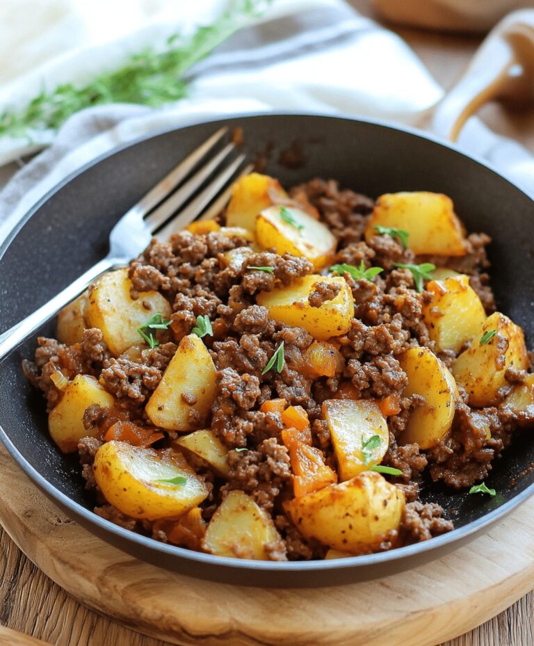 Ground Beef And Potatoes Skillet Recipe