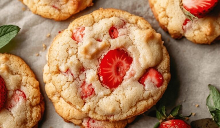 Jammy Strawberry Cheesecake Cookies Recipe