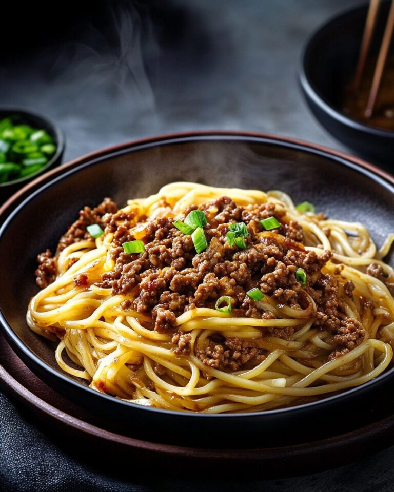 Spirited Asian Ground Beef Noodles Recipe