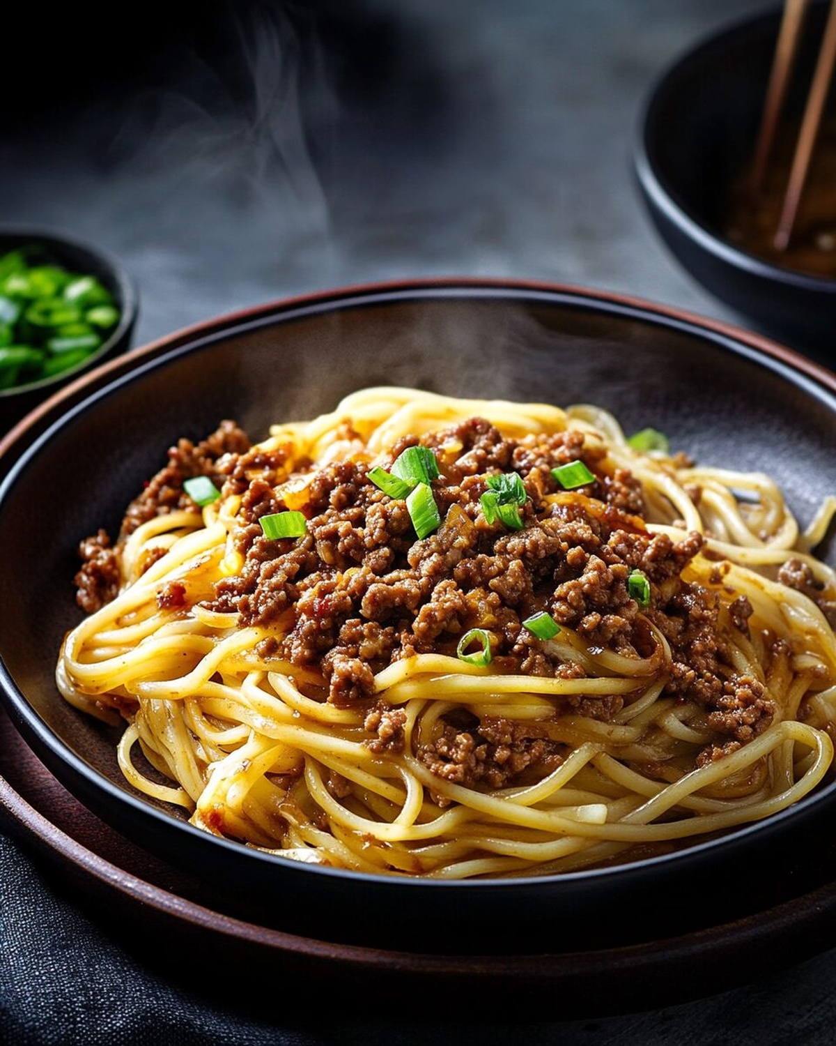 Spirited Asian Ground Beef Noodles Recipe